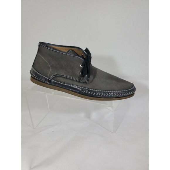 John Varvatos Gray Lace Up Hipster Chukka Ankle Rubber Sole Size 9.5 Ankle Boots main image 7